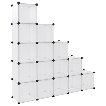 Organizzatore Portaoggetti con 15 Cubi Trasparenti in PP - homemem39
