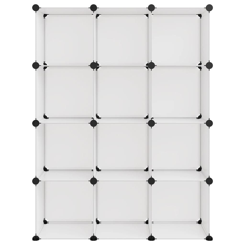 Organizzatore Portaoggetti con 12 Cubi Trasparenti in PP - homemem39