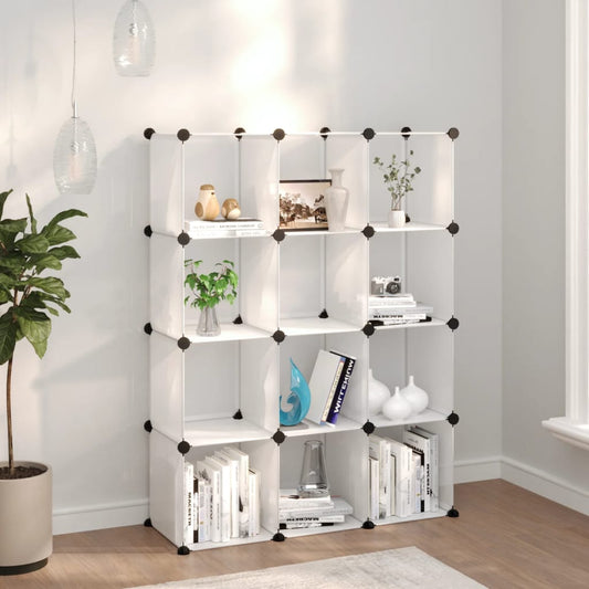 Organizzatore Portaoggetti con 12 Cubi Trasparenti in PP - homemem39
