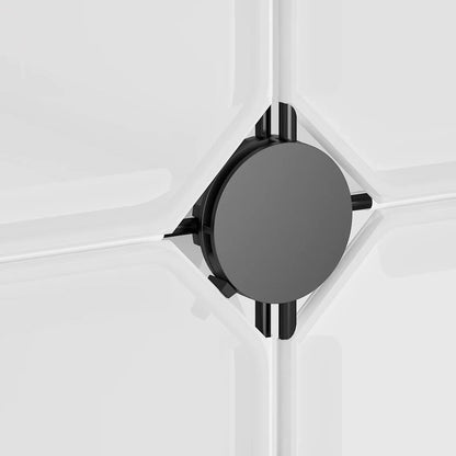 Contenitore a Cubo con 9 Cubi e Ante Trasparente PP