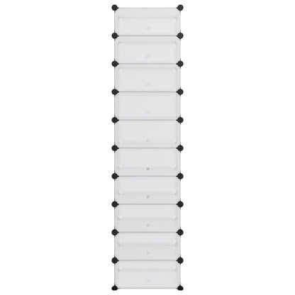 Scarpiera Trasparente 44x32x174 cm in PP - homemem39