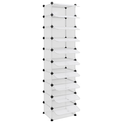 Scarpiera Trasparente 44x32x174 cm in PP - homemem39