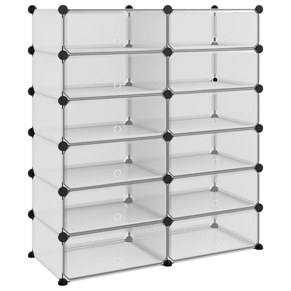 Scarpiera Trasparente 94,5x36,5x106 cm in PP - homemem39