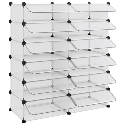 Scarpiera Trasparente 94,5x36,5x106 cm in PP - homemem39