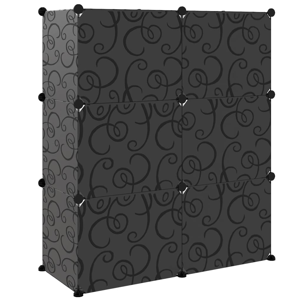 Scarpiera Nera 84,5x31x93,5 cm in PP - homemem39