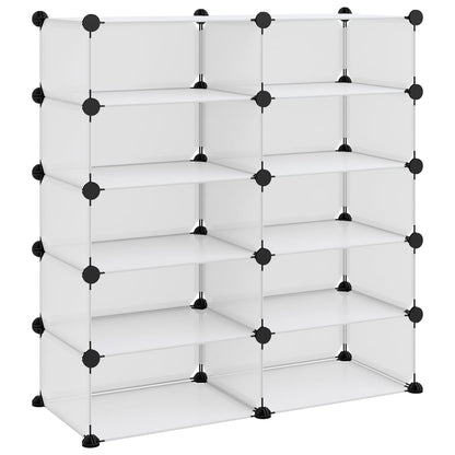 Scarpiera Trasparente 84x32x88,5 cm in PP - homemem39