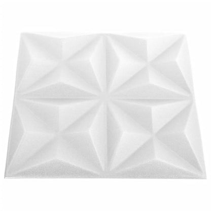 Pannelli Murali 3D 24 pz 50x50 cm Bianchi Origami 6 m² - homemem39