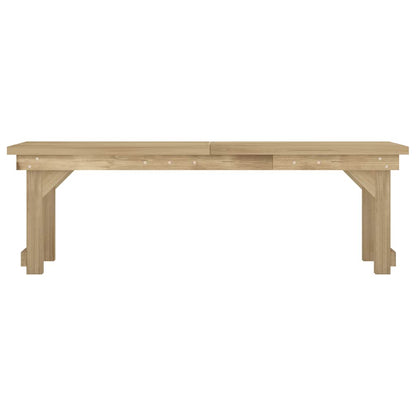 Set da Pranzo per Giardino 3 pz in Legno di Pino Impregnato | homemem39