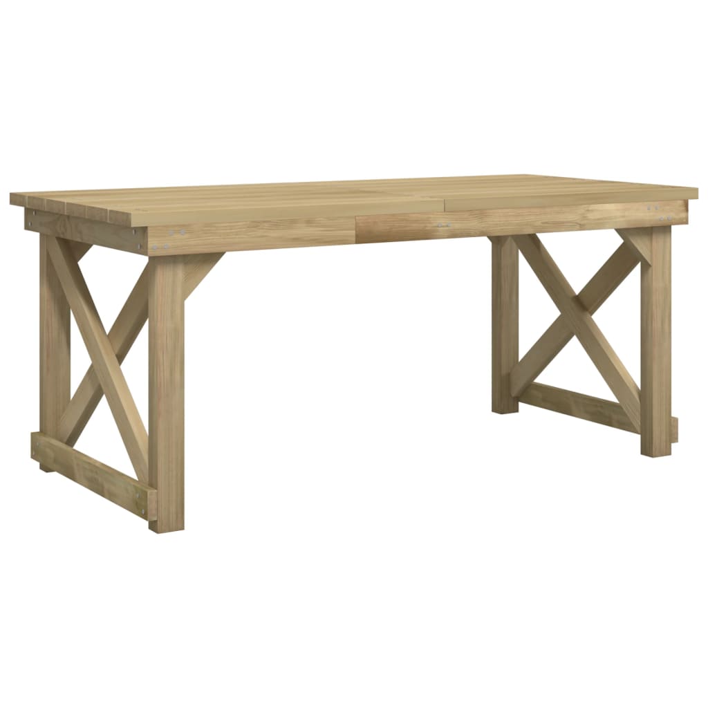 Set da Pranzo per Giardino 3 pz in Legno di Pino Impregnato | homemem39