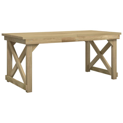 Set da Pranzo per Giardino 3 pz in Legno di Pino Impregnato | homemem39