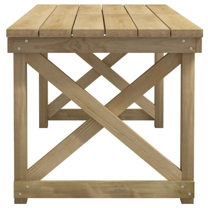 Set da Pranzo per Giardino 3 pz in Legno di Pino Impregnato | homemem39