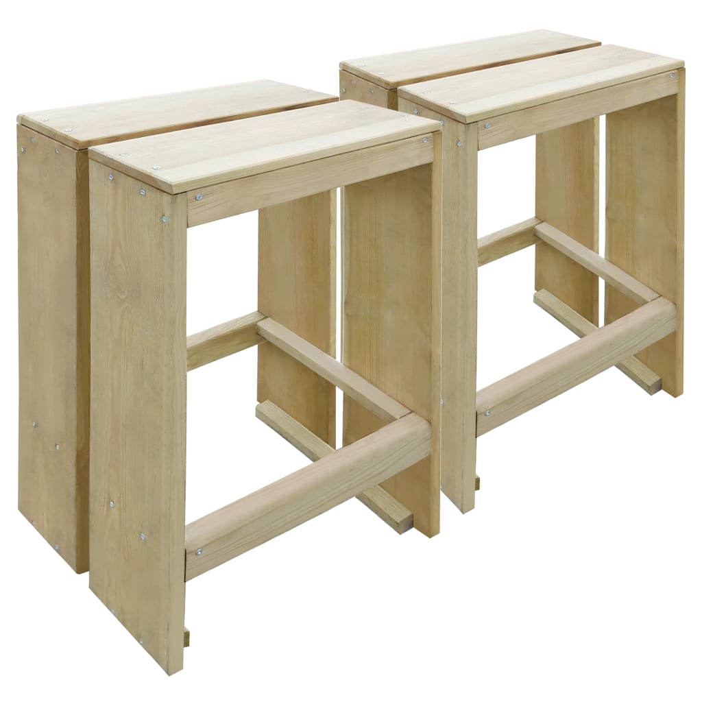 Set Bistrò da Giardino 3 pz in Legno di Pino Impregnato | homemem39