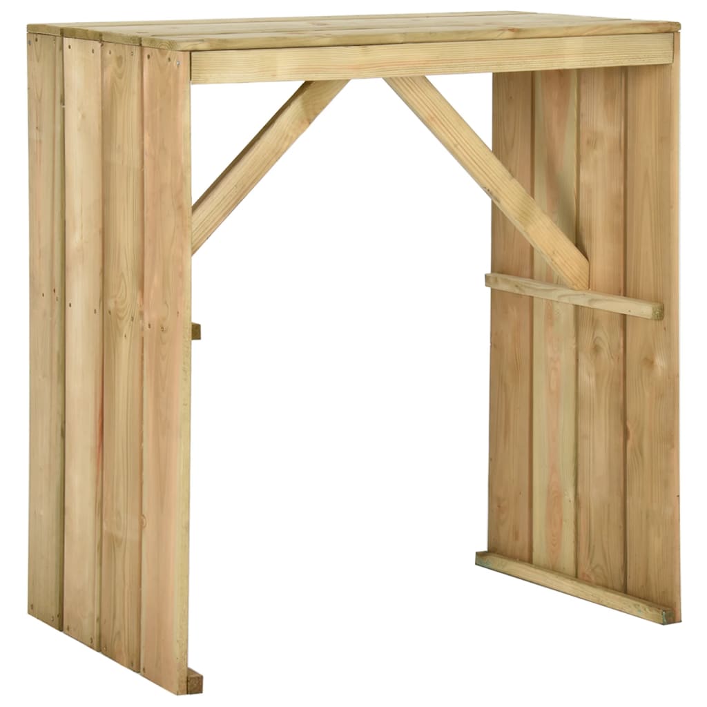 Set Bistrò da Giardino 5 pz in Legno di Pino Impregnato | homemem39