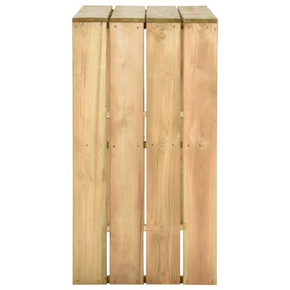 Set Bistrò da Giardino 5 pz in Legno di Pino Impregnato | homemem39