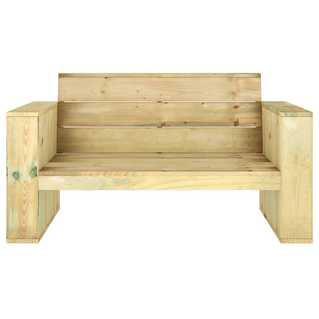 Set Salotto da Giardino 4 pz Legno Massello di Pino Impregnato - homemem39