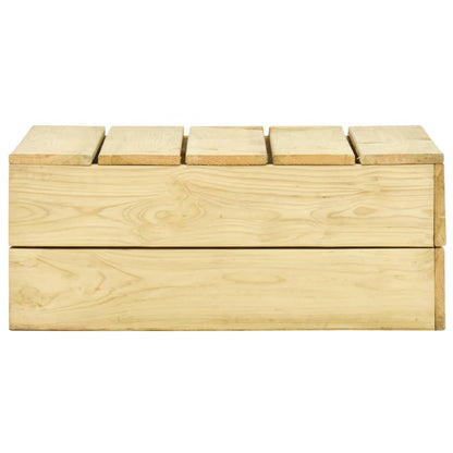 Set Salotto da Giardino 3 pz Legno Massello di Pino Impregnato - homemem39
