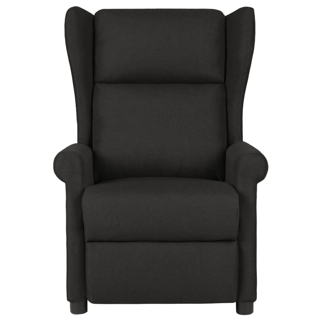 Poltrona Reclinabile in Tessuto Nero - homemem39