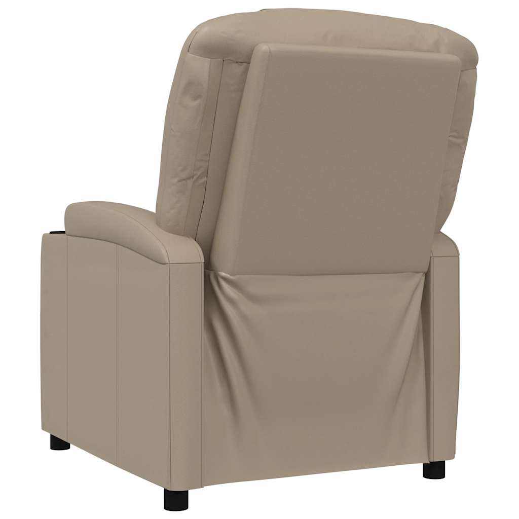 Poltrona Reclinabile Cappuccino in Similpelle - homemem39