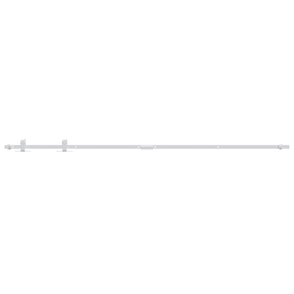 Kit Mini Anta Scorrevole in Acciaio al Carbonio Bianco 183 cm | homemem39
