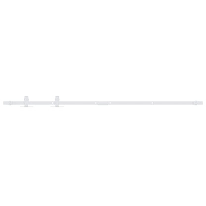 Kit Mini Anta Scorrevole in Acciaio al Carbonio Bianco 152 cm | homemem39