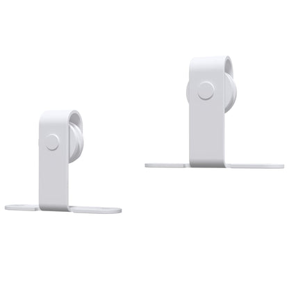 Kit Mini Anta Scorrevole in Acciaio al Carbonio Bianco 152 cm | homemem39