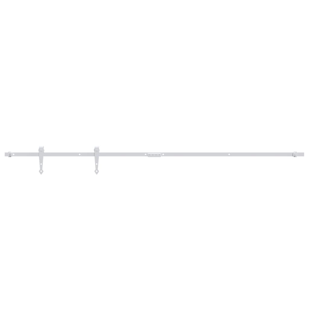 Kit Mini Anta Scorrevole in Acciaio al Carbonio Bianco 183 cm | homemem39