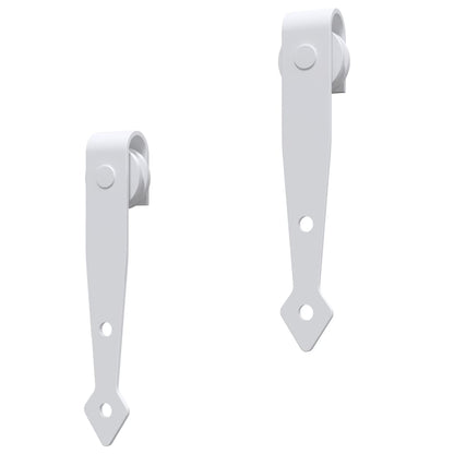 Kit Mini Anta Scorrevole in Acciaio al Carbonio Bianco 122 cm | homemem39