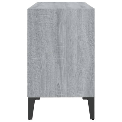 Mobile TV con Gambe in Metallo Grigio Sonoma 69,5x30x50 cm - homemem39
