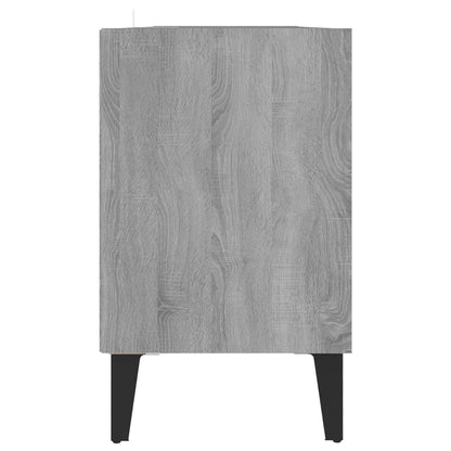 Mobile TV con Gambe in Metallo Grigio Sonoma 103,5x30x50 cm - homemem39