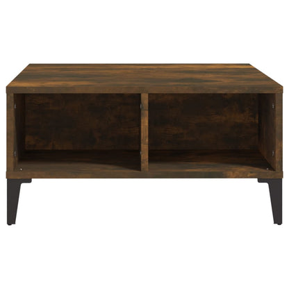 Tavolino da Salotto Rovere Fumo 60x60x30 cm in Truciolato | homemem39
