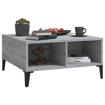 Tavolino da Salotto Grigio Sonoma 60x60x30 cm in Truciolato | homemem39