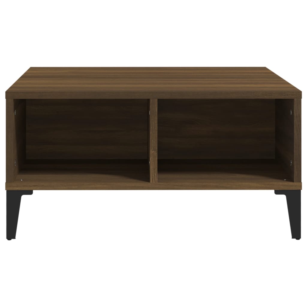 Tavolino da Salotto Rovere Marrone 60x60x30 cm in Truciolato | homemem39