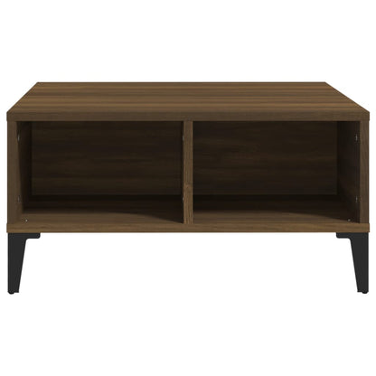 Tavolino da Salotto Rovere Marrone 60x60x30 cm in Truciolato | homemem39