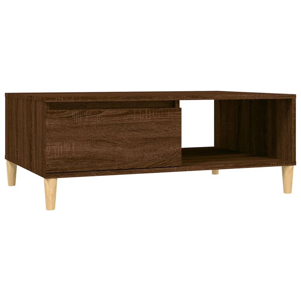 Tavolino da Salotto Rovere Marrone 90x60x35 cm in Truciolato | homemem39
