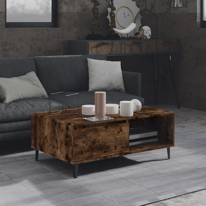 Tavolino da Salotto Rovere Fumo 90x60x35 cm in Truciolato | homemem39