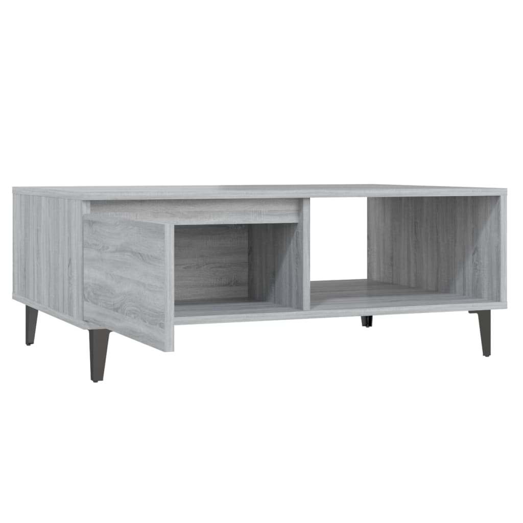 Tavolino da Salotto Grigio Sonoma 90x60x35 cm in Truciolato | homemem39