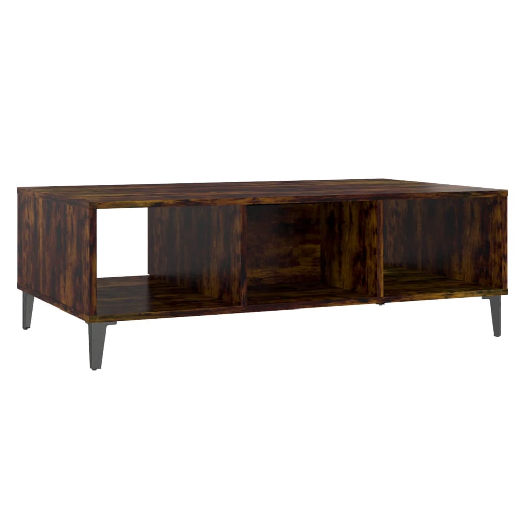 Tavolino da Salotto Rovere Fumo 103,5x60x35cm in Truciolato | homemem39