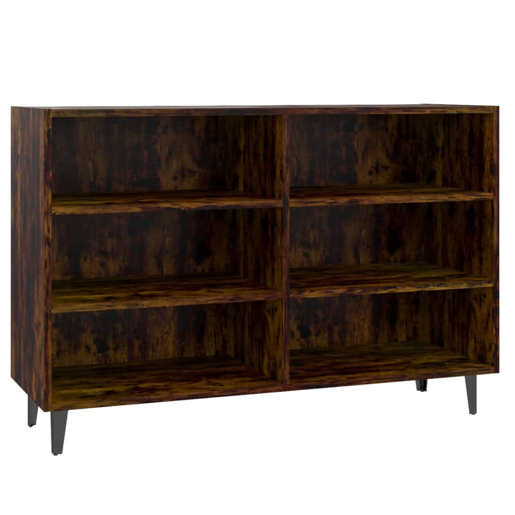 Credenza Rovere Fumo 103,5x35x70 cm in Truciolato - homemem39