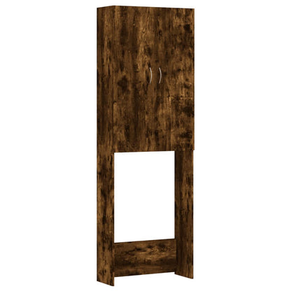 Mobile per Lavatrice Rovere Fumo 64x25,5x190 cm
