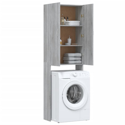 Mobile per Lavatrice Grigio Sonoma 64x25,5x190 cm | homemem39