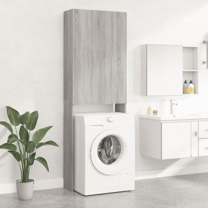 Mobile per Lavatrice Grigio Sonoma 64x25,5x190 cm | homemem39