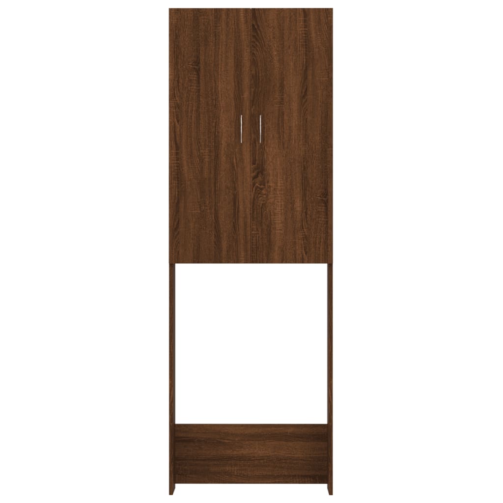 Mobile per Lavatrice Rovere Marrone 64x25,5x190 cm - homemem39
