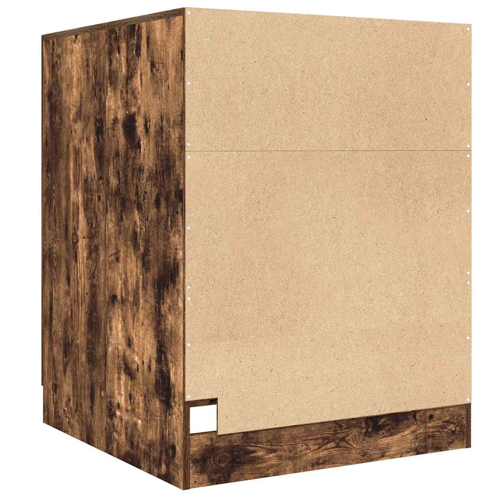 Mobile per Lavatrice Rovere Fumo 71x71,5x91,5 cm - homemem39