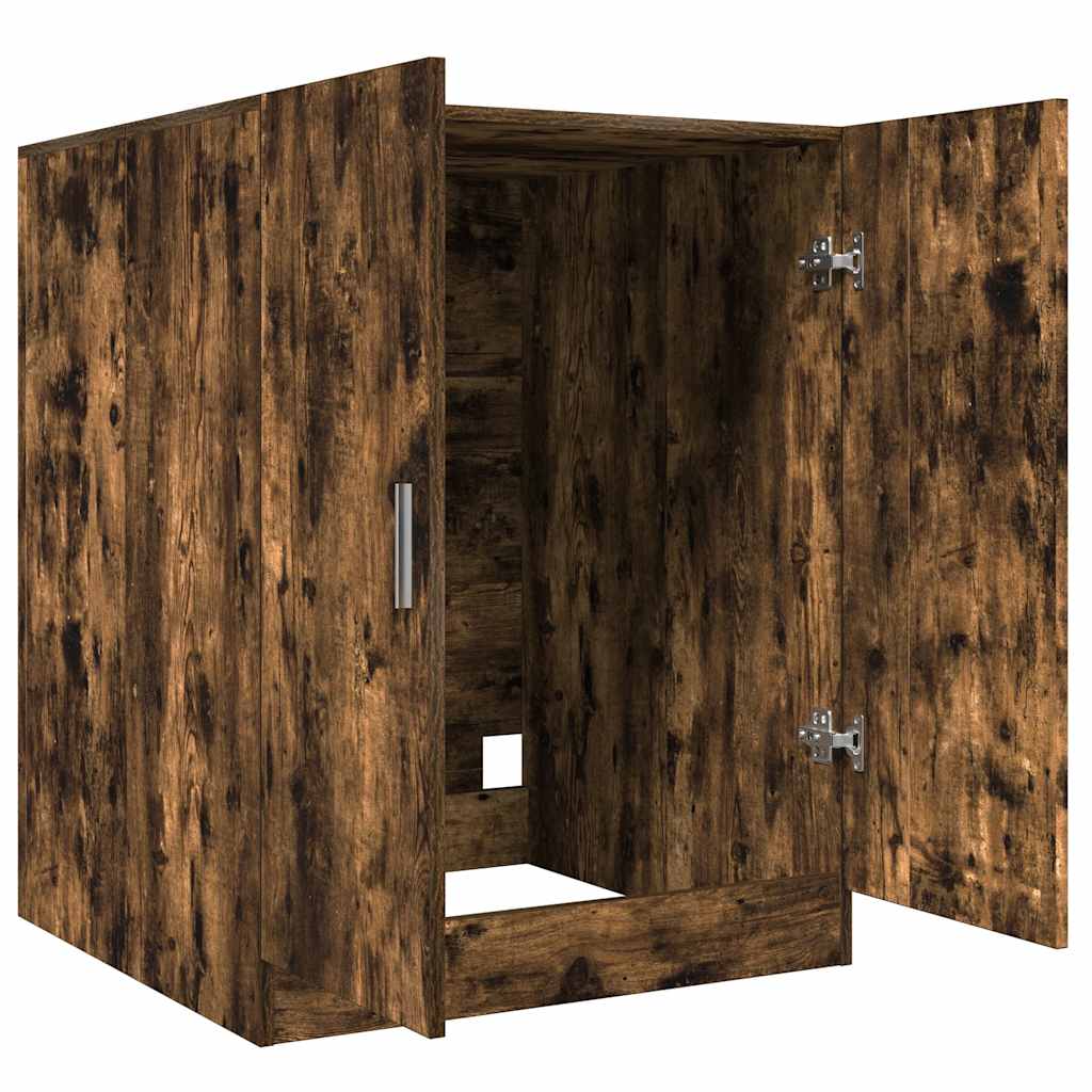 Mobile per Lavatrice Rovere Fumo 71x71,5x91,5 cm - homemem39