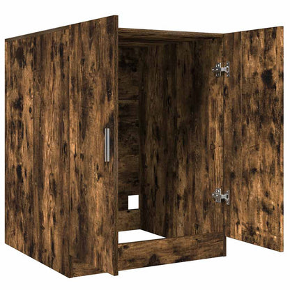 Mobile per Lavatrice Rovere Fumo 71x71,5x91,5 cm - homemem39