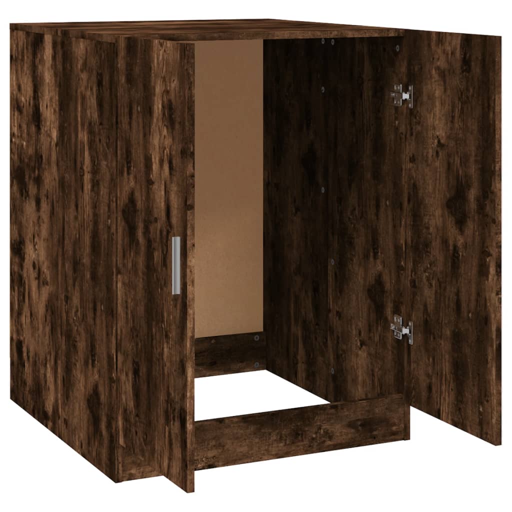 Mobile per Lavatrice Rovere Fumo 71x71,5x91,5 cm - homemem39