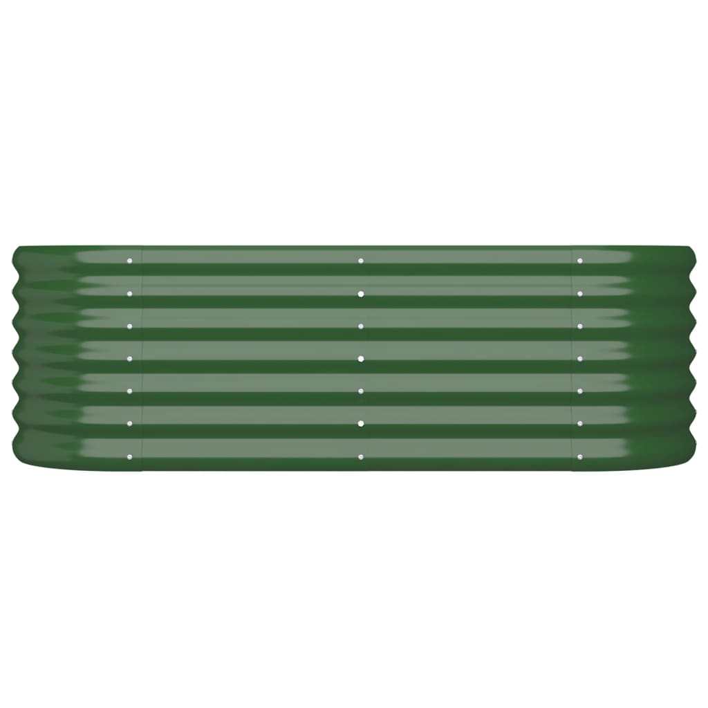 Letto Giardino Acciaio Zincato 114x40x36 cm Verde | homemem39
