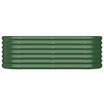 Letto Giardino Acciaio Zincato 114x40x36 cm Verde | homemem39