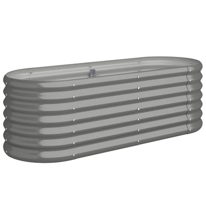 Letto Giardino Acciaio Zincato 114x40x36 cm Grigio | homemem39