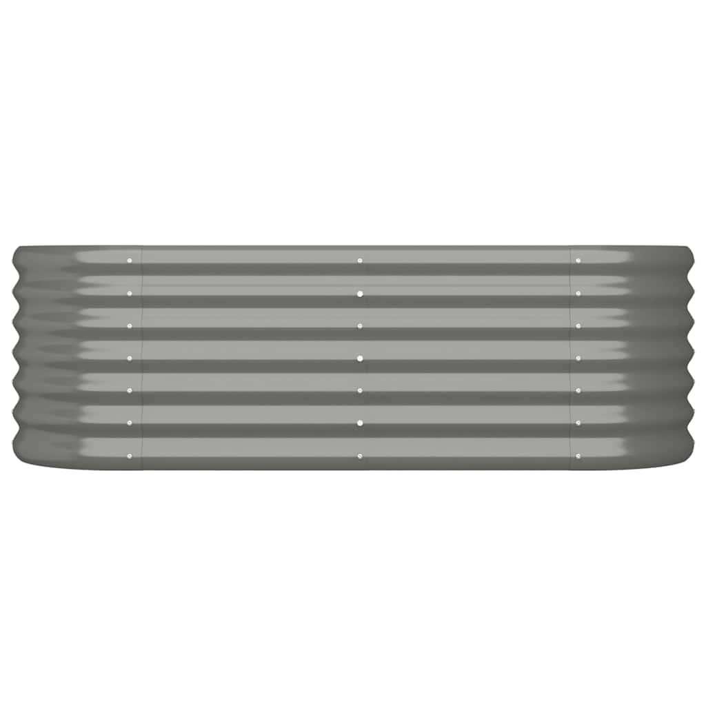 Letto Giardino Acciaio Zincato 114x40x36 cm Grigio | homemem39